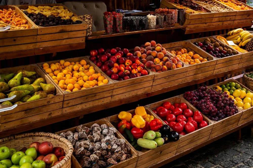Bio-Obst und -Gemüse